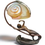 French Mermaid Shell Lamp